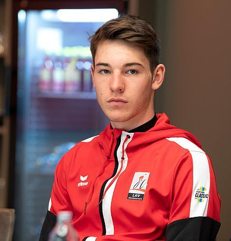 Jakob Purtscheller (AUT, Team Felbermayr Wels) Pressekonferenz, 46. Int. Keine Sorgen Oberösterreich Juniorenrundfahrt
