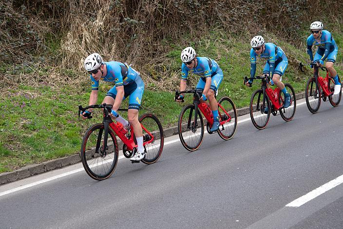 Jakob Purtscheller (AUT, Team Felbermayr Wels), Josef Dirnbauer (AUT, Team Felbermayr Simplon Wels), Emanuel Zangerle (AUT, Team Felbermayr Simplon Wels), Felix Ritzinger (AUT, Team Felbermayr Simplon Wels), Herren Elite, U23, Radliga, 62. Radsaison-Eröffnungsrennen Leonding, Oberösterreich 