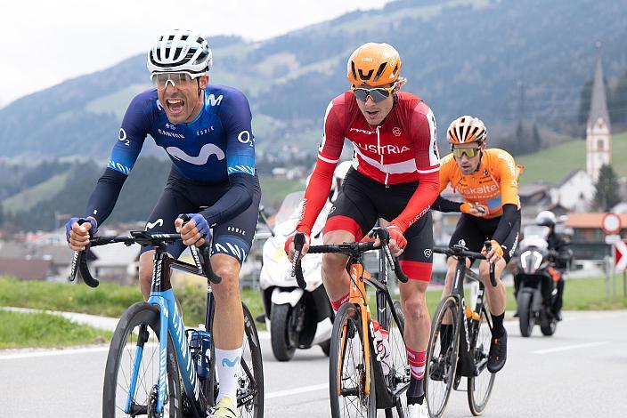 Die Ausreisser mir Sebastian Schönberger (AUT, Nationalteam Österreich)  46. Tour of the Alps, 1. Etappe, Reith im Alpbachtal - Ritten 165.2km