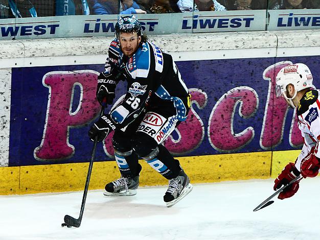 Rob Hisey (Liwest Black Wings Linz) und (EC KAC), EHC Liwest Black Wings Linz vs EC KAC, Play-Offs, Semifinale
