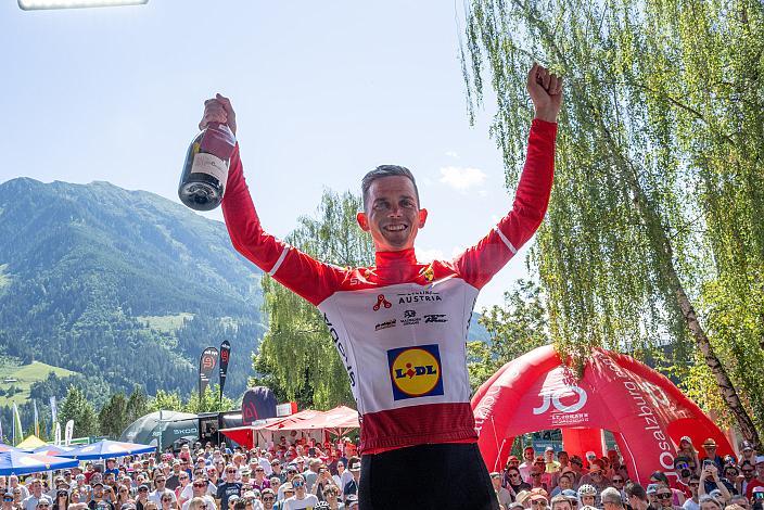  Gesamtführender im Lidl Trikot Gregor Mühlberger (AUT, Austria), 3. Etappe von Lienz nach St. Johann Alpendorf, 188km, Tour of Austria