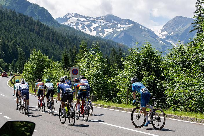 Die Ausreissergruppe des Tages mit Jarno Grixa (GER, P&S Metalltechnik Benotti)  73. Tour of Austria, ME 2.1 3. Etappe   St.Johann Alpendorf - Kals am Grossglockner