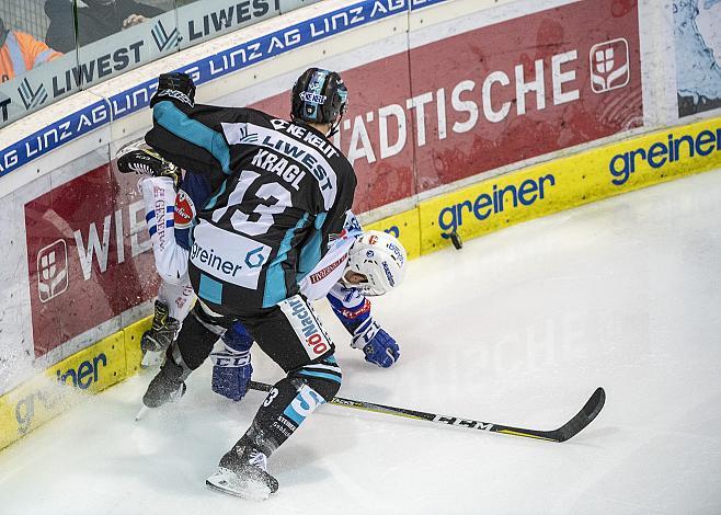 Gerd Kragl (EHC Liwest Black Wings Linz), Blaine Down (EC Panaceo VSV) EHC Liwest Black Wings Linz vs EC Panaceo VSV
