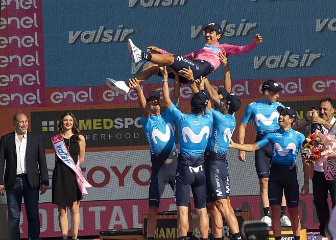 Movistar Team, ESP, Beste Mannschaft Giro,   Verona Giro, Giro d Italia, Radsport, 102. Giro d Italia - 21. Etappe Zeitfahren 