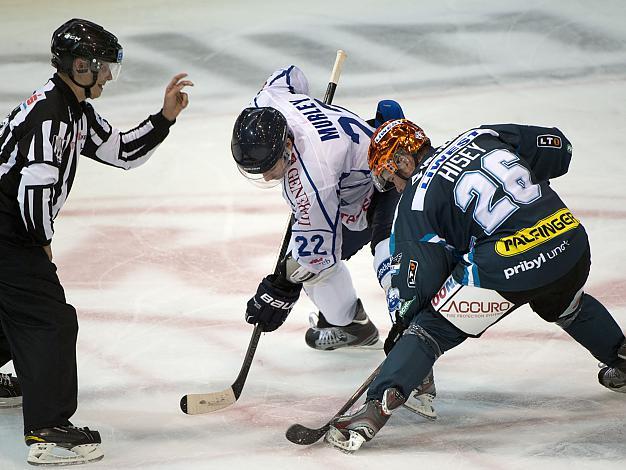 #26 Rob Hisey, EHC Liwest Black Wings Linz und #22 Matt Murley, Zagreb, EHC Liwest Black Wings Linz vs KHL Medvescak Zagreb