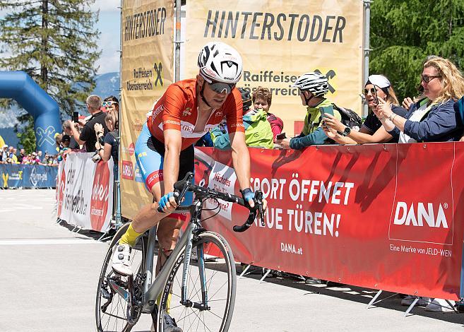 Riccardo Zoidl (AUT, Team Felbermayr Simplon Wels) im Trikot des Besten Österreichers 3. Etappe Traun - Hinterstoder, Int. Raiffeisen Oberösterreich Rundfahrt UCI Kat. 2.2