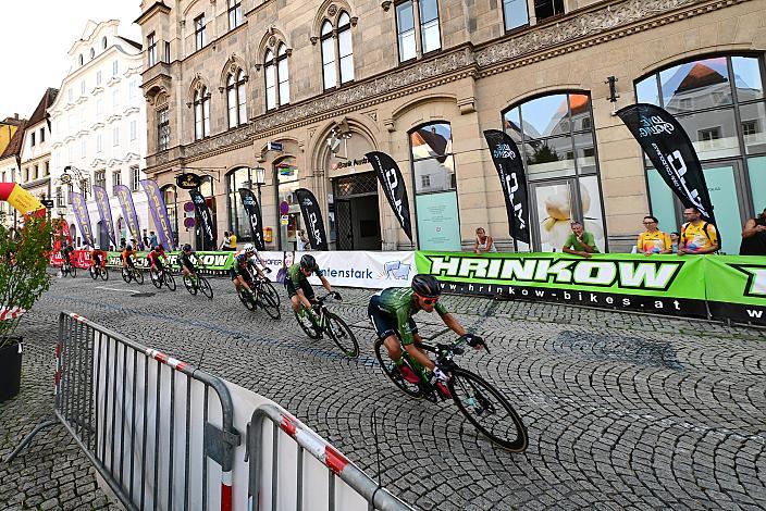 Riccardo Zoidl (AUT, Hrinkow Advarics) an der Spitze des Feldes, 27. Int. ASVÖ - HRINKOW City Kriterium Steyr, Herren Elite, ÖRV, Radsport, Mountainbike, ELITE Rennrad