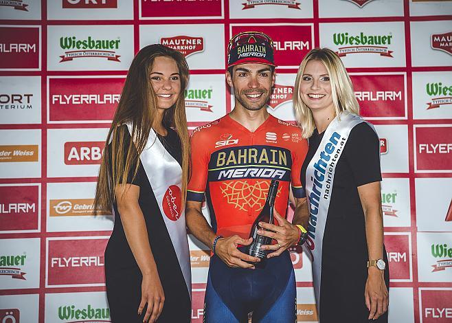 Etappen und Punktewertungsieger Giovanni Visconti (ITA, Bahrain Merida Pro Cycling Team) im Punktetrikot8. Etappe Scheibbs - Wels 70. Ã–sterreich Rundfahrt 