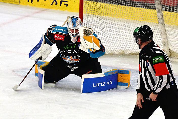  Tormann Rasmus Tirronen (Steinbach Black Wings Linz) Win2Day ICE Hockey League,  Steinbach Black Wings Linz vs Tiwag Innsbruck - Hydro Fehervar AV 19