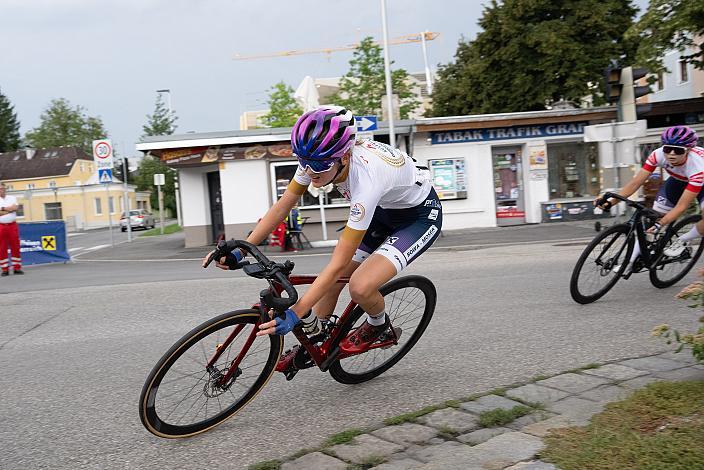 Amelie Cooper (GBR, Union Raiffeisen Radteam Tirol), Elisa Winter (AUT, Union Raiffeisen Radteam Tirol) Führende Damen Radliga Damen Elite, U23, Cycling League Austria Radliga, Kriterium Braunau am Inn, OÖ