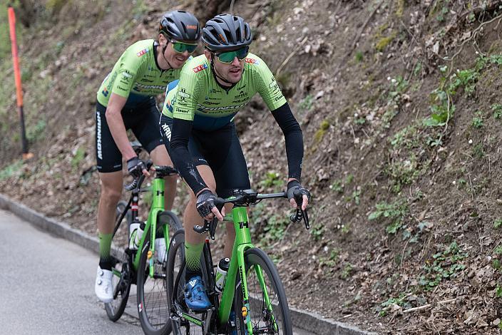 Daniel Eichinger (AUT, Hrinkow Advarics), Michael Konczer (AUT, Hrinkow Advarics) Herren Elite, U23, Radliga, 62. Radsaison-Eröffnungsrennen Leonding, Oberösterreich 