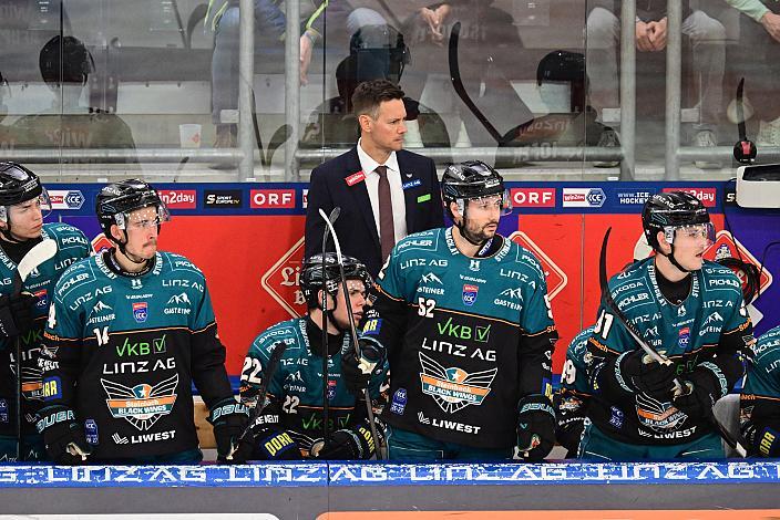 Head Coach Philipp Lukas (Steinbach Black Wings Linz) 9. Runde ICE, Steinbach Black Wings Linz vs HC Falkensteiner Pustertal, Linz AG Eisarena 