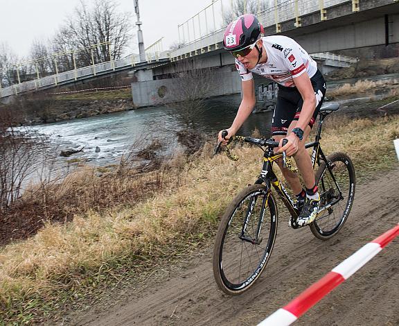 07.01.2018, St. Pölten, AUT, Rad Querfeldein Staatsmeisterschaft Elite Herren, 2018, St. Pölten, Niederösterreich, im Bild Moran Vermeulen (AUT, Tirol Cycling Team) //  during cycling cross championship, St. Pölten, Niederöstereic