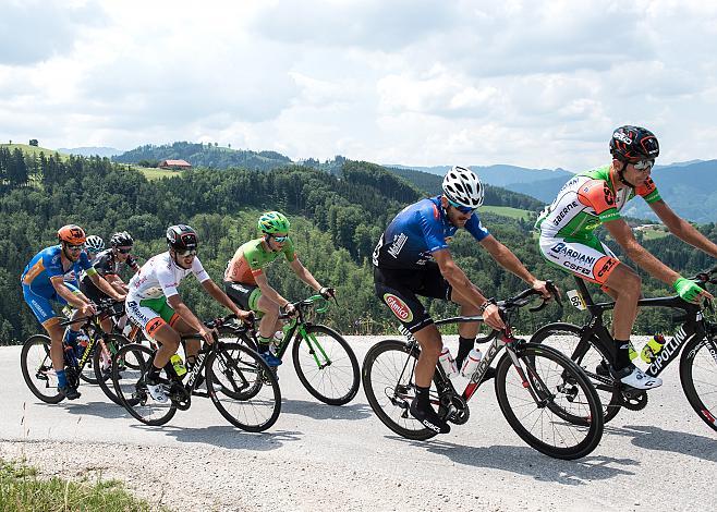 Emanuele Onesti (ITA, D Amico Utensilnord), Daniel Savini (ITA, Bardiani CSF), Timon Loderer (GER, Hrinkow Advarics Cycleang), Simone Sterbini (ITA, Bardiani CSF), 4. Etappe Traun - Ternberg
