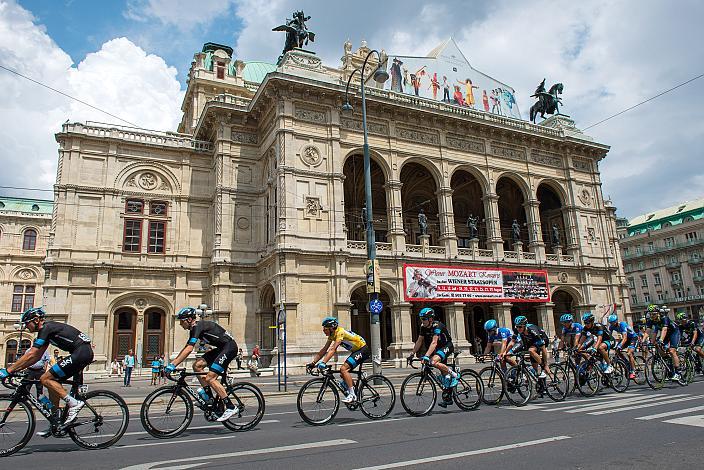 Pete Kennaugh, GBR, Team Sky, Die Ö-Tour auf der Wiener Ringstrasse bei der Staatsoper, 8. Etappe Podersdorf, Burgenland - Wien