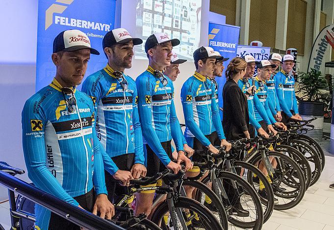 v.l. Riccardo Zoidl (AUT, Team Felbermayr Simplon Wels), Markus Eibegger, Matthias Mangertseder, Daniel Lehner, Marcel Neuhauser, Lukas Schlemmer, Stephan Rabitsch, Filippo Fortin, Florian Kierner, Matthias Krizek  