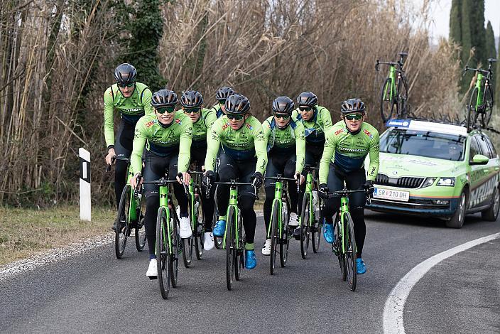 Marvin Hammerschmid (AUT), Raphael Hammerschmid (AUT), Jonas Rapp (GER), Johannes Rechenauer (GER), Riccardo Verza (ITA), Jaka Primozic (SLO), Michael Konczer (AUT), Stefan Kovar (AUT), Trainingscamp Porec, Kroatien, Team Hrinkow Advarics Cycleang, UCI Continental Team, 