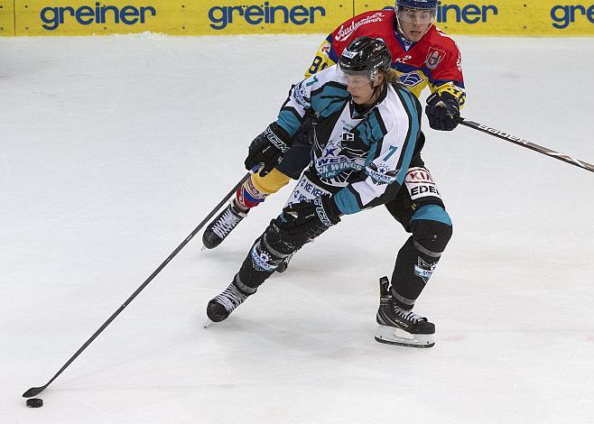 Brian Lebler (EHC Liwest Black Wings Linz) Eishockey Testspiel, EHC Liwest Black Wings - CEZ Motor Ceske Budejovice