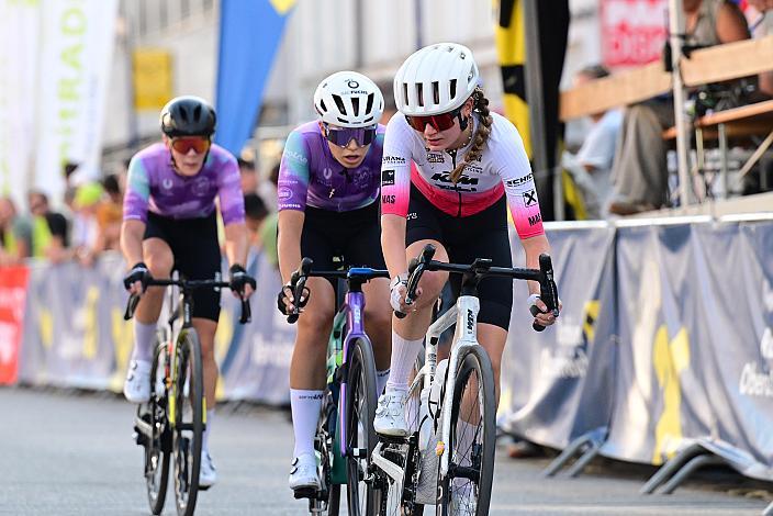Sophie Walcher (AUT, RCGG Racing Team), Siegerin Liv Wenzel (LUX, Tirol Woman Cycling) Damen Damen Elite, U23, Road Cycling League Austria, Kriterium Wels