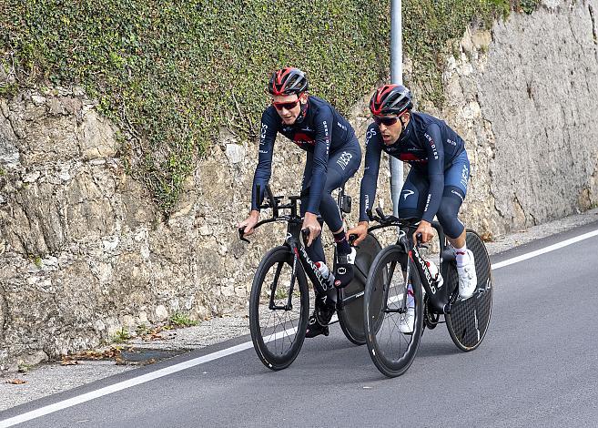 Tao Geoghegan Hart (GBR, Ineos Grenadiers), Jonathan Castroviejo (ESP, Team Ineos Grenadiers), Conegliano - Valdobbiadene (Prosecco Superiore Wine Stage)  14. Etappe, 103. Giro d Italia 