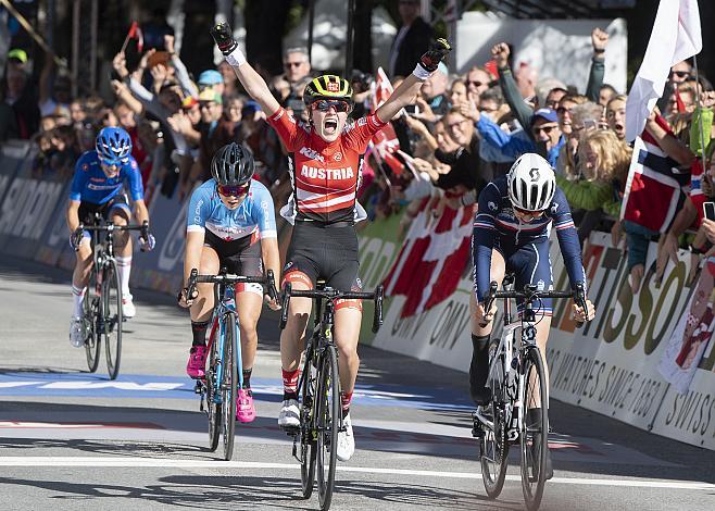 Laura Stigger (AUT) Weltmeisterin Strassenrennen, Juniorinnen