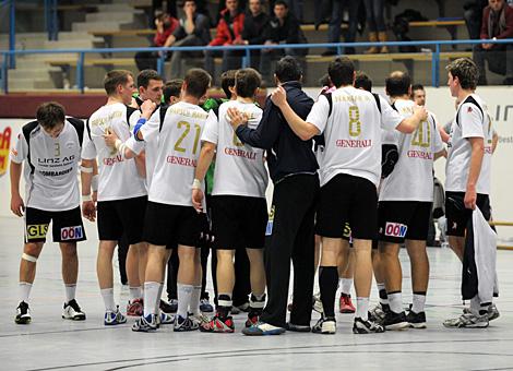  HLA, der  HC Linz AG feiert den Sieg gegen vs Juri Union Leoben