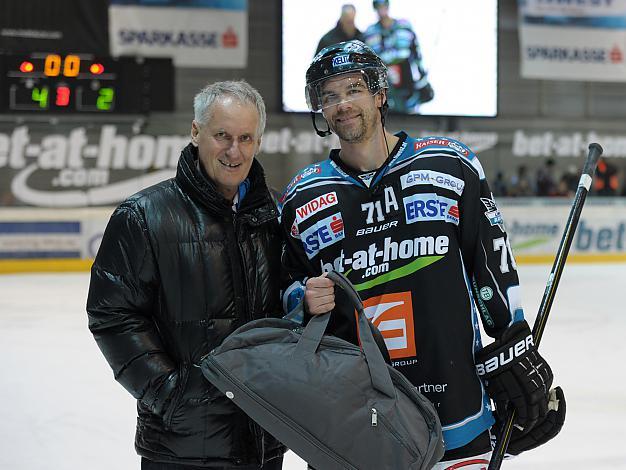 Pat Leahy, Spieler des Abends (Liwest Black Wings Linz) und (Graz 99ers), EHC Liwest Black Wings Linz vs Graz 99ers, Zwischenrunde