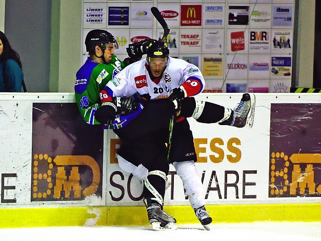 Gerald Dopona, Wels, und Philipp Fehringer, Amstetten, EC WINWIN Wels gegen ECU Amstettner Woelfe, 3. Finale