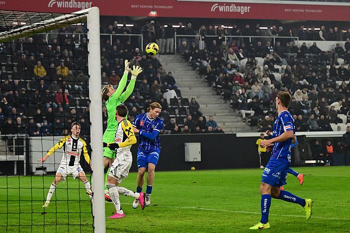 Nico Mantl (FC Blau-Weiß Linz), David Bumberger (FC Blau-Weiß Linz), Fussball LASK vs Blau Weiss Linz , Uniqua Cup 2025 - 2026