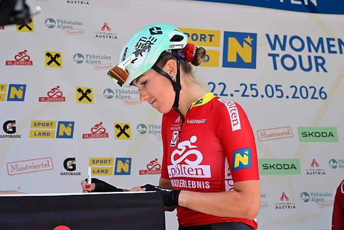 Gesamtzweite und beste Österreicherin Leila Gschwendtner (AUT, Smurfit Westrock Cycling Team) Amstetten-Amstetten, Sportland NÖ women tour