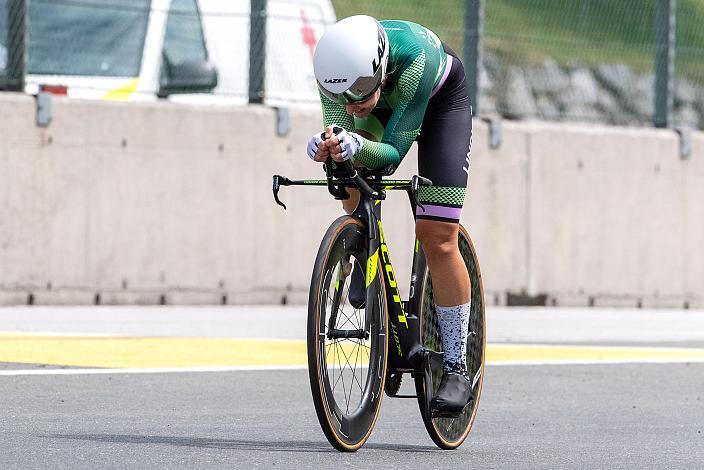 Lydia Ventker (GER, MAXX-Solar Linding Woman Racing RG) Führende der Damen Radliga, MYGYM Race am Salzburg Ring, Zeitfahren, ÖRV RadLiga, Radsport, Radliga, ÖRV, Damen Elite, 