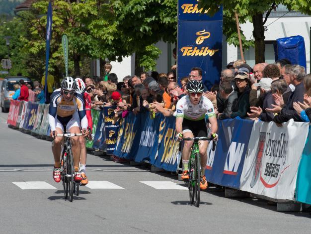 Patrick Jaeger, Team Vorarlberg, an der Spitze des Feldes, Tschibo Top Radliga 2014, Nenzing