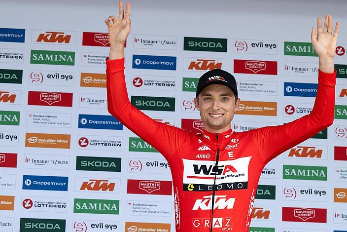 Stinus Bjerring Kaempe (AUS, WSA KTM Graz pb Leomo) Führender der Bergwertung, 72. Tour of Austria, 1. Etappe Dornbirn -Dornbirn