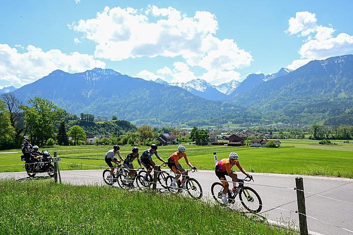 Die Ausreisser mit Josef Dirnbauer (AUT, Cycling Team Schwingshandl)  und Sieger Jaka Marolt (SLO, FACTOR RACING) Herren Elite, U23, Road Cyling League Austria, Radliga, GP Vorarlberg, Nenzing
