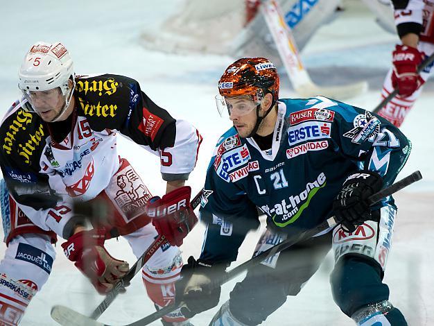 Philipp Lukas, Linz und Paul Schellander, KAC, EHC Liwest Black Wings Linz vs EC KAC