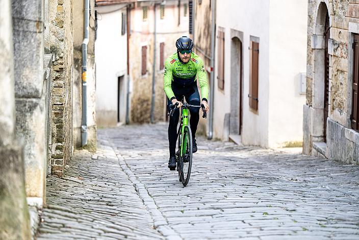 Johannes Rechenauer (GER, Hrinkow Advarics), Trainingscamp Porec, Kroatien, Team Hrinkow Advarics Cycleang, UCI Continental Team,