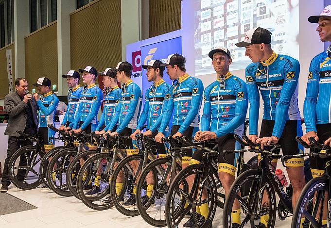 v.l. Riccardo Zoidl (AUT, Team Felbermayr Simplon Wels), Markus Eibegger, Matthias Mangertseder, Daniel Lehner, Marcel Neuhauser, Lukas Schlemmer, Stephan Rabitsch, Filippo Fortin, Florian Kierner, Matthias Krizek  