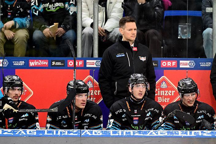 Head Coach Philipp Lukas (Steinbach Black Wings Linz) 48. Runde ICE, Steinbach Black Wings Linz vs Vienna Capitals, Linz AG Eisarena 