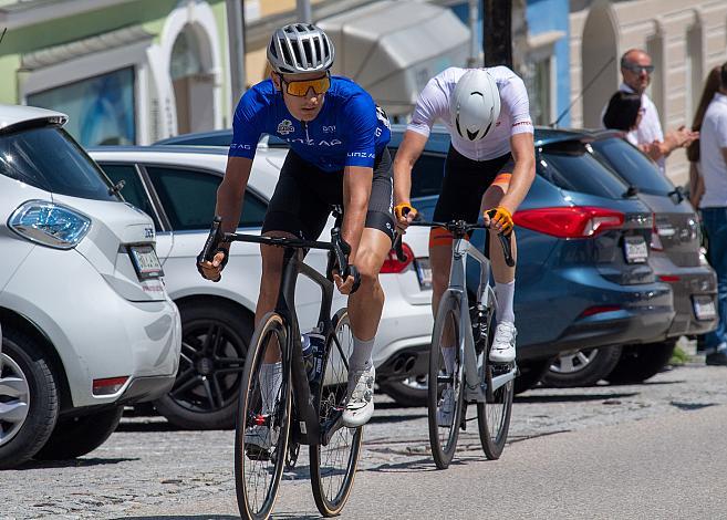 Lander Loockx (BEL, Team De Stoempersclub Leuven) im Linz AG Punktetrikot 1. Etappe Wels - Maria Schmolln, Int. Raiffeisen Oberösterreich Rundfahrt UCI Kat. 2.2