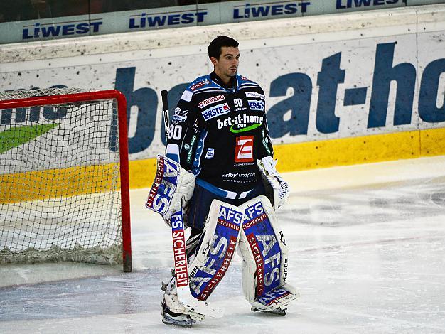 #80 David LeNeveu, Tormann, Linz und # Szekesfehervar, EHC Liwest Black Wings Linz vs SAPA Fehervar AV19