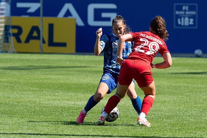 Almedina Sisic (Blau-Weiß Linz / Union Kleinmünchen), Marie-Sofie Peitl (FC Bergheim), Damen Bundesliga auftakt, Das Hofmann Personal Stadion des FC Blau-Weiß Linz