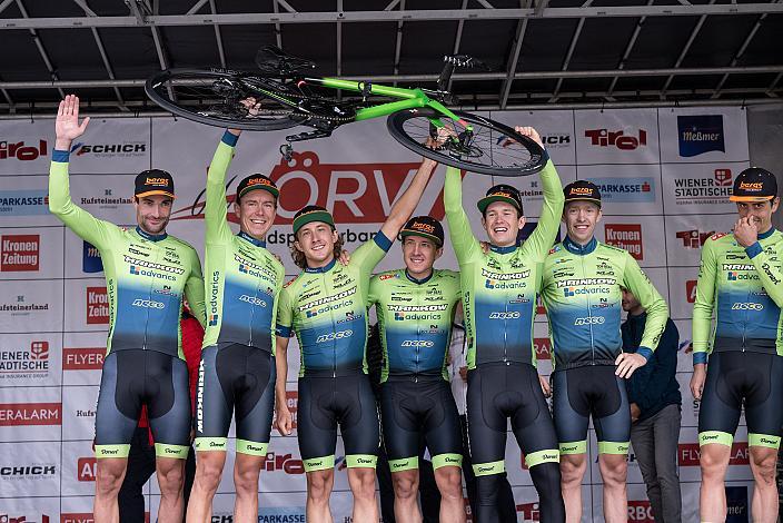 Team Hrinkow Advarics feiert den Ligatitel  Radsport, Herren Radliga, Kufstein, Tirol, Radliga Finale 2022 