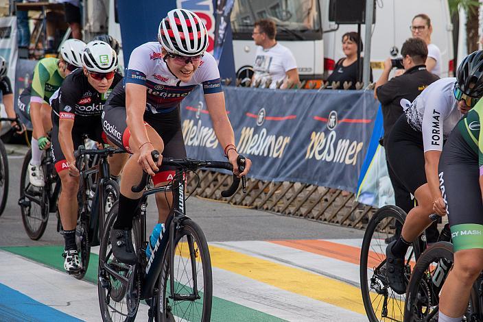 Petra Zsanko (HUN, Team Cookina ARBÖ ASKÖ Graz RLM Stmk), Veronika Windisch (AUT, Team Cookina ARBÖ ASKÖ Graz RLM Stmk) Braunau, Kriterium, ÖRV RadLiga, Radsport, Radliga, ÖRV, Damen Elite, 