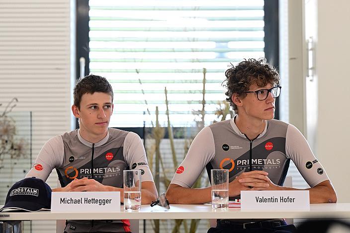 Valentin Hofer, Michael Hettegger, 50. OÖ Junioren Rundfahrt Pressekonferenz