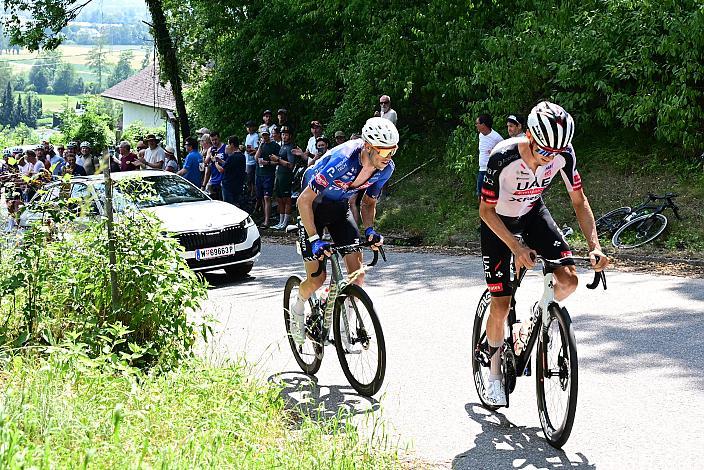 Sieger Michael Gogl (AUT, Alpecin - Premier Tech), Felix Grossschartner (AUT, UAE Team Emirates - XRG), Österreich Staatsmeisterschaft, Strasse, ÖSTM Schwanenstadt - OÖ