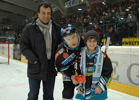 Der Spieler des Abends Robert Lukas, Liwest Black Wings Linz.