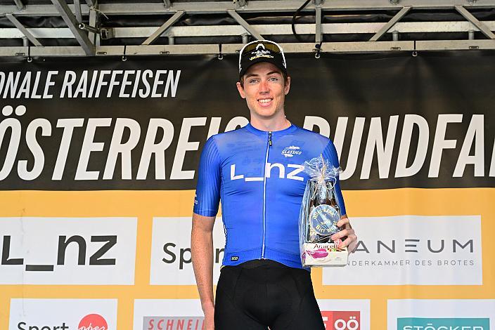 Im Punktetrikot Kilian Feurstein (AUT, Team Vorarlberg), 4. Etappe Aigen - Schlägl - Aigen - Schlägl, 16. Int. Oberösterreich Rundfahrt