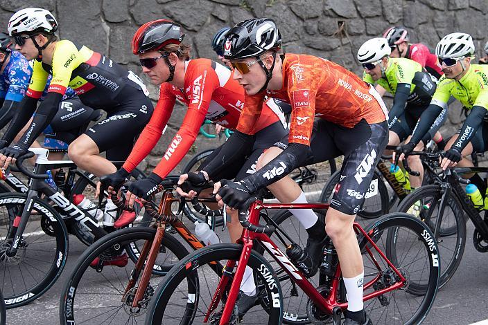 Maximilian Kabas (AUT, WSA KTM Graz pb Leomo), David Preyler (AUT, Tirol KTM Cycling Team), Herren Elite, U23, Radliga, 62. Radsaison-Eröffnungsrennen Leonding, Oberösterreich 