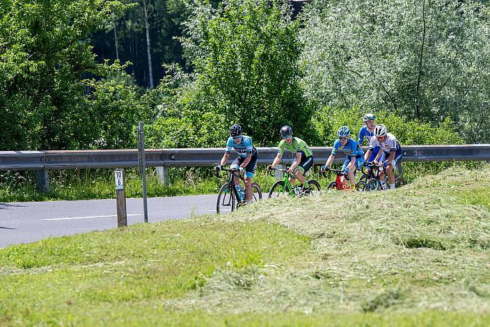 Ausreissergruppe des Tages mit Timon Loderer (GER, Hrinkow Advarics), Fabian Costa (AUT, Union Raiffeisen Radteam Tirol), Daniel Lehner (AUT, Team Felbermayr Simplon Wels), Louis Coquert (FRA, Leopard Pro Cycling), Roman Duckert (GER, Team Dauner Akkon), Fabian Schormair (GER, Santic-Wibatech), St.Florian, Asten - Resort Hinterstoder, Höss, Int. Raiffeisen Oberösterreich Rundfahrt UCI Kat. 2.2