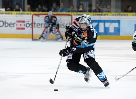 Reid Cashman Liwest Black Wings Linz vs HDD TILIA Olimpija Ljubljana